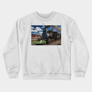 Denver and Rio Grande 425 Steam Locomotive at Antonito Colorado Crewneck Sweatshirt